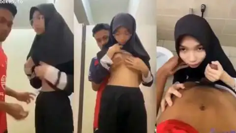 Bokep Indo viral jilbab cantik main di toilet