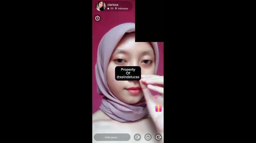 Bokep Vcs clarissa abg hijab livu memek pink